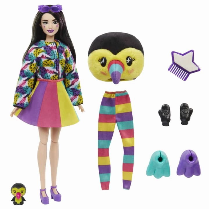 Barbie Cutie Reveal Jungle Series Toucan Doll