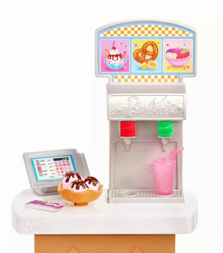 Barbie Doll And Accessories Skipper First Job Snack Bar Playset