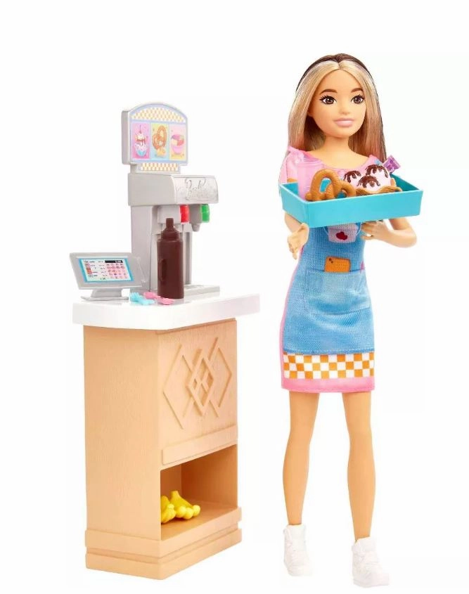 Barbie Doll And Accessories Skipper First Job Snack Bar Playset