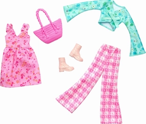 Barbie Doll Clothing, Fashion And Accessory Pack With Cottage Core Theme