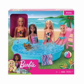 Barbie Estate Pool With Doll Playset