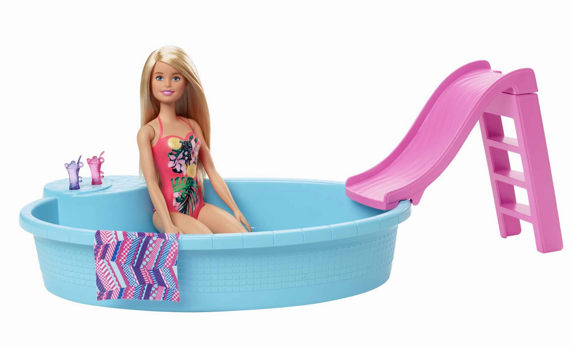 Barbie Estate Pool With Doll Playset