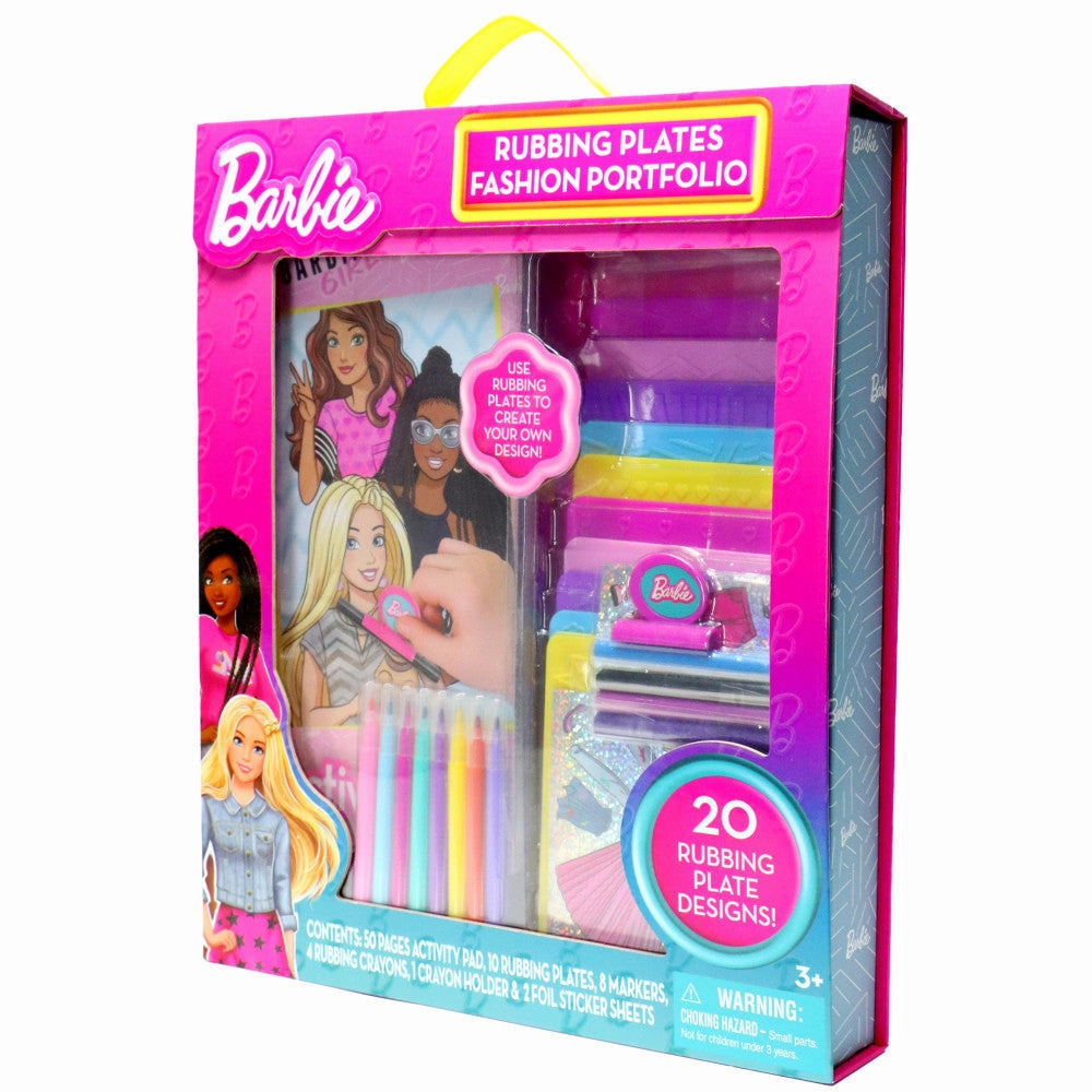 Barbie Fashion Creation Portfolio with Rubbing Plates by Tara Toy - Design & Customize Outfits