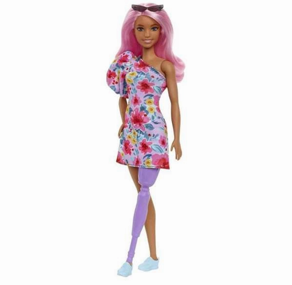 Barbie Fashionista Doll - 189 One Shoulder Flower Dress