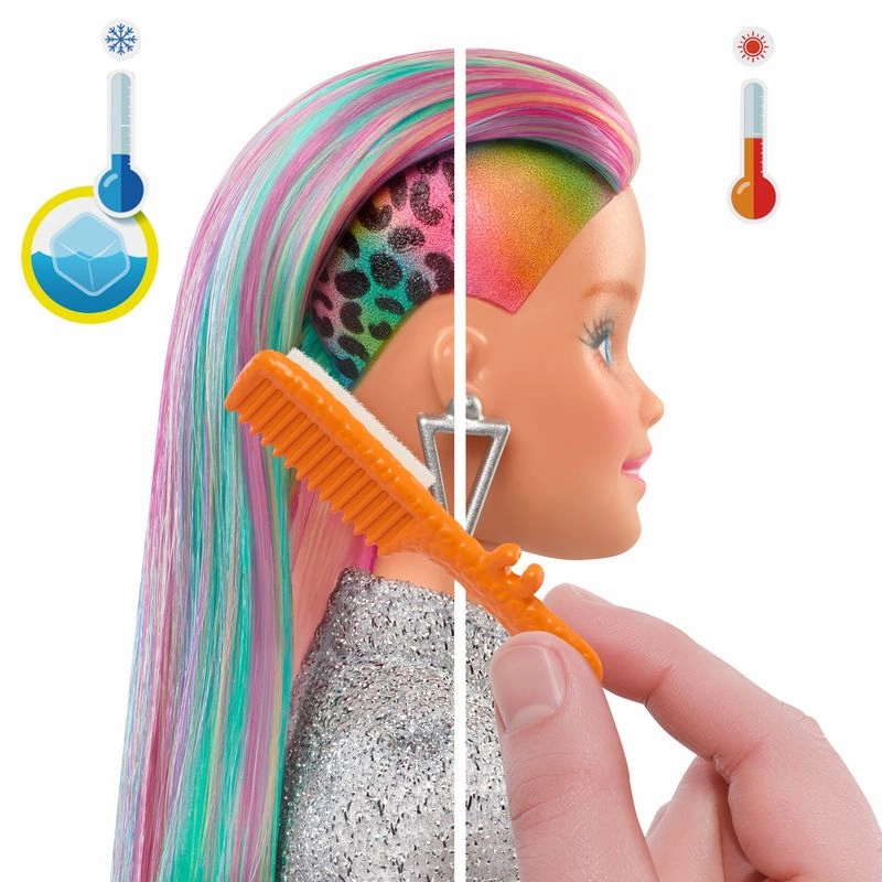 Barbie Leopard Rainbow Hair Doll Rainbow Skirt