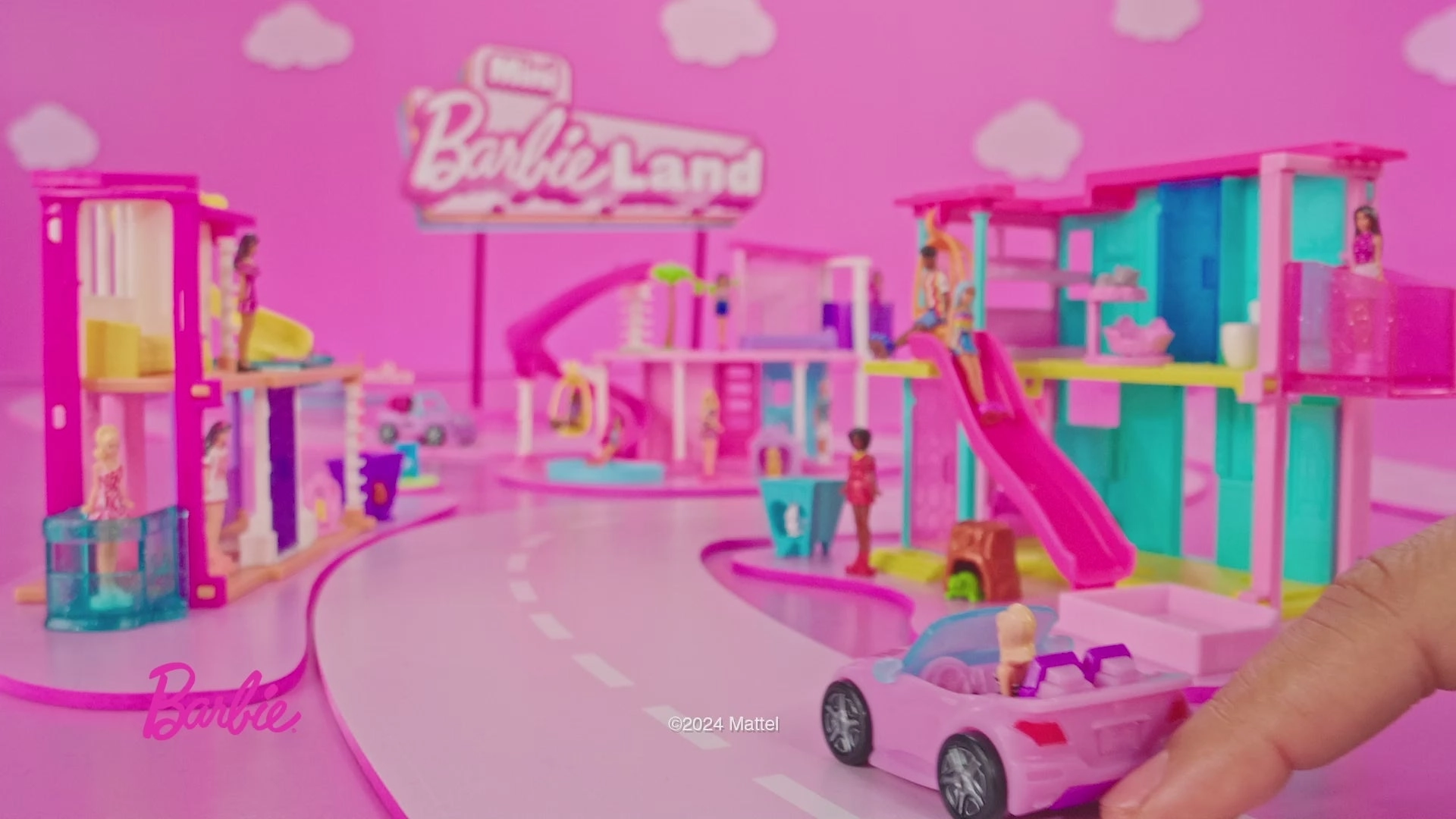 Barbie Mini BarbieLand 4-Pack Doll Vehicle Set