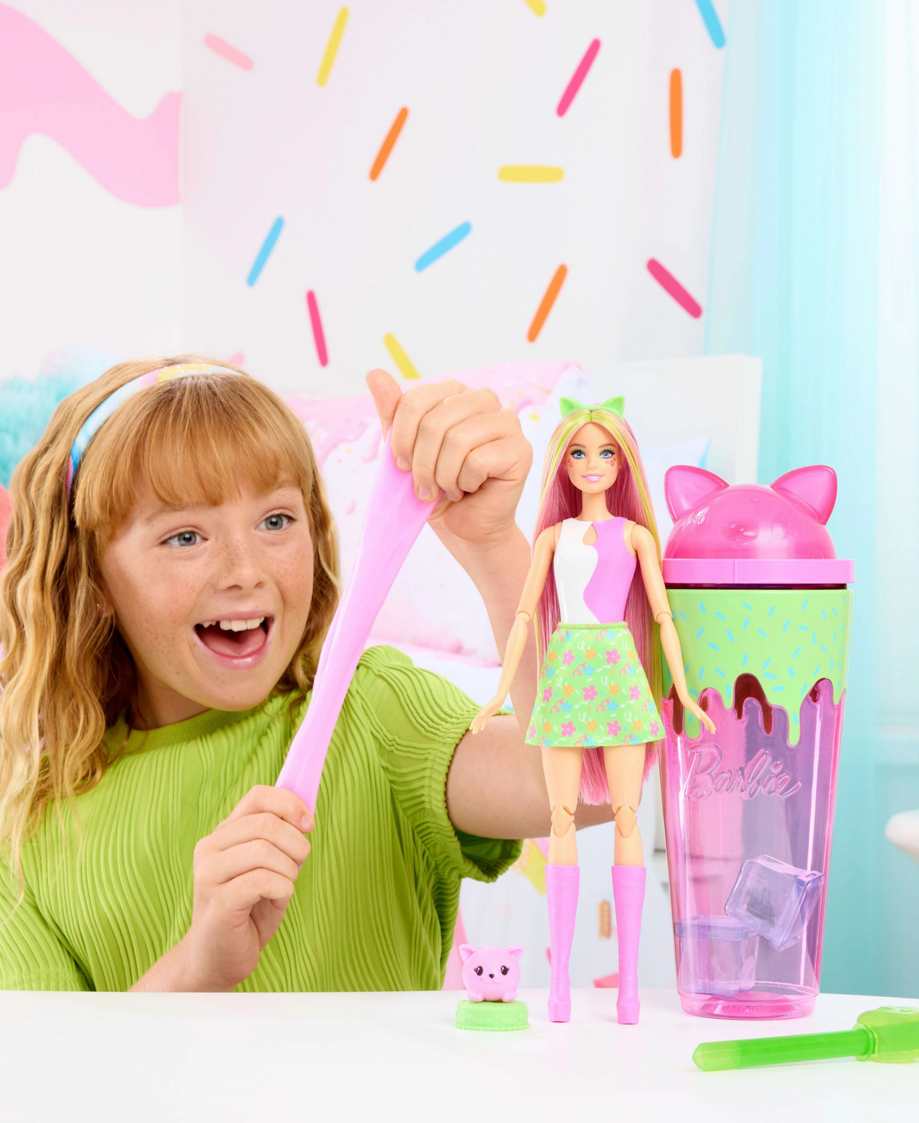 Barbie Pop Reveal Shakes Series - Cute Kitten Fashion Doll with Accessories
