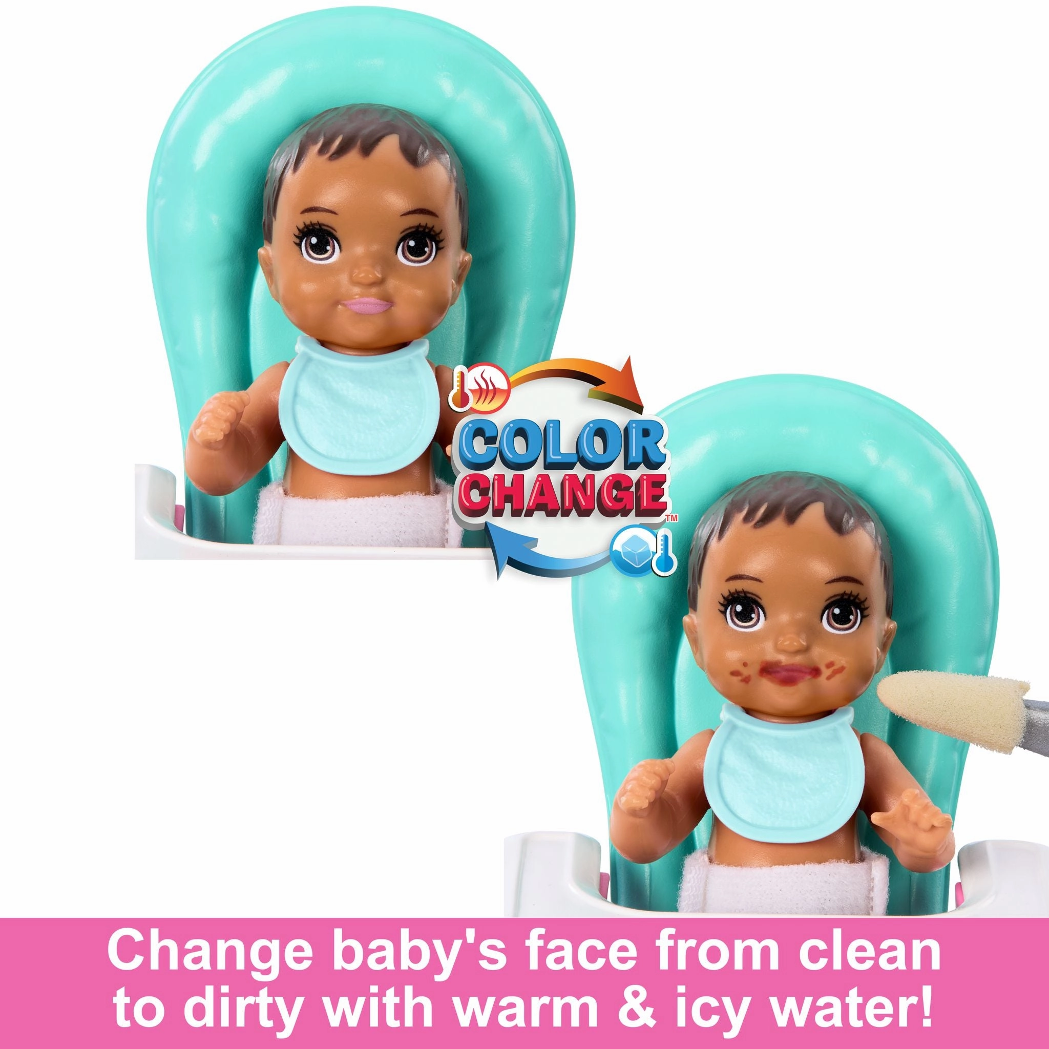 Barbie Skipper Babysitters Inc. Doll & Accessory - Blue/Black Hair & Crib
