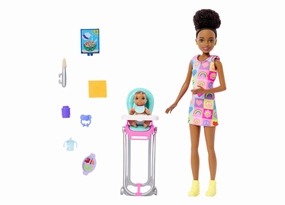 Barbie Skipper Babysitters Inc. Mealtime Fun Play Set with 10 Accessories