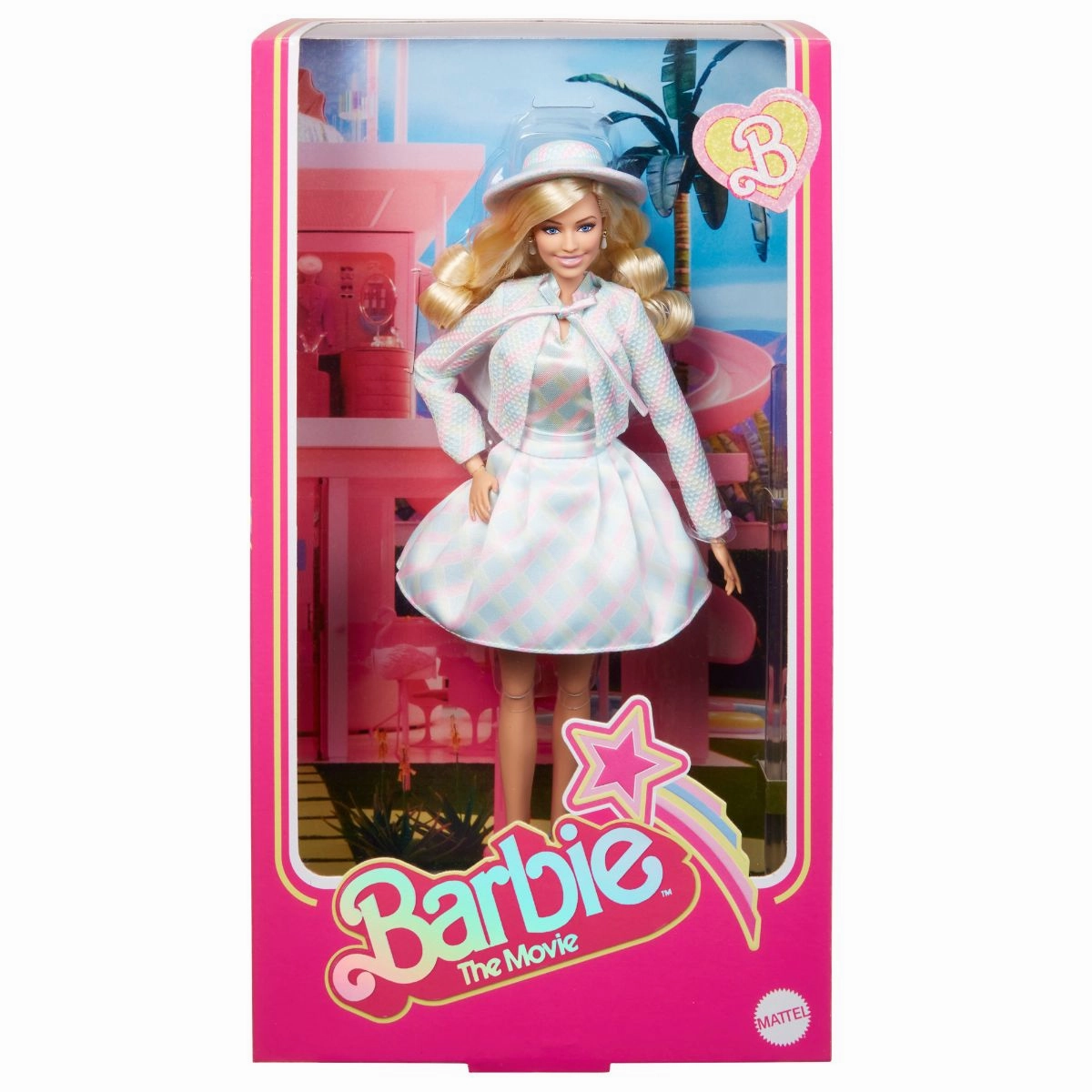 Barbie The Movie Barbie Doll In Plaid Matching Set