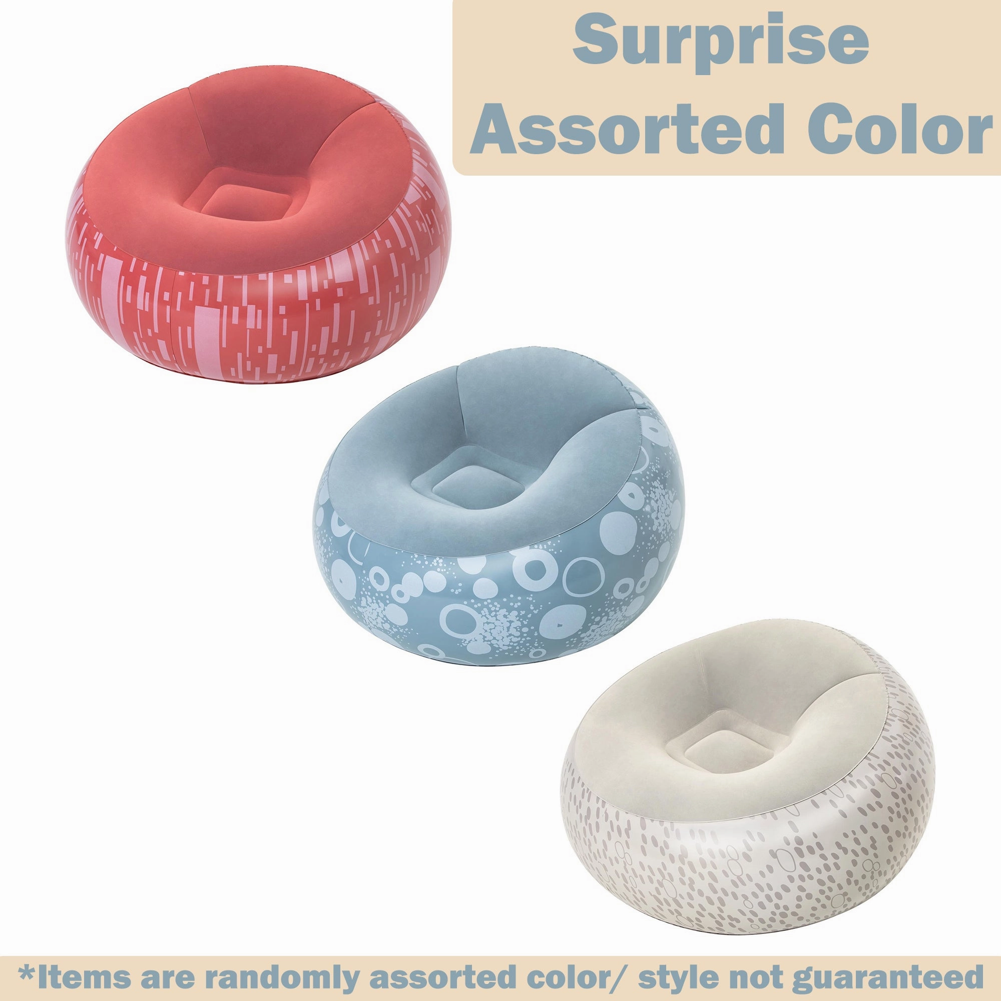 Bestway Inflate-A-Chair  Vibrant Inflatable Air Chair for Indoor/Outdoor Use