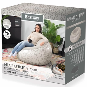 Bestway Inflate-A-Chair  Vibrant Inflatable Air Chair for Indoor/Outdoor Use