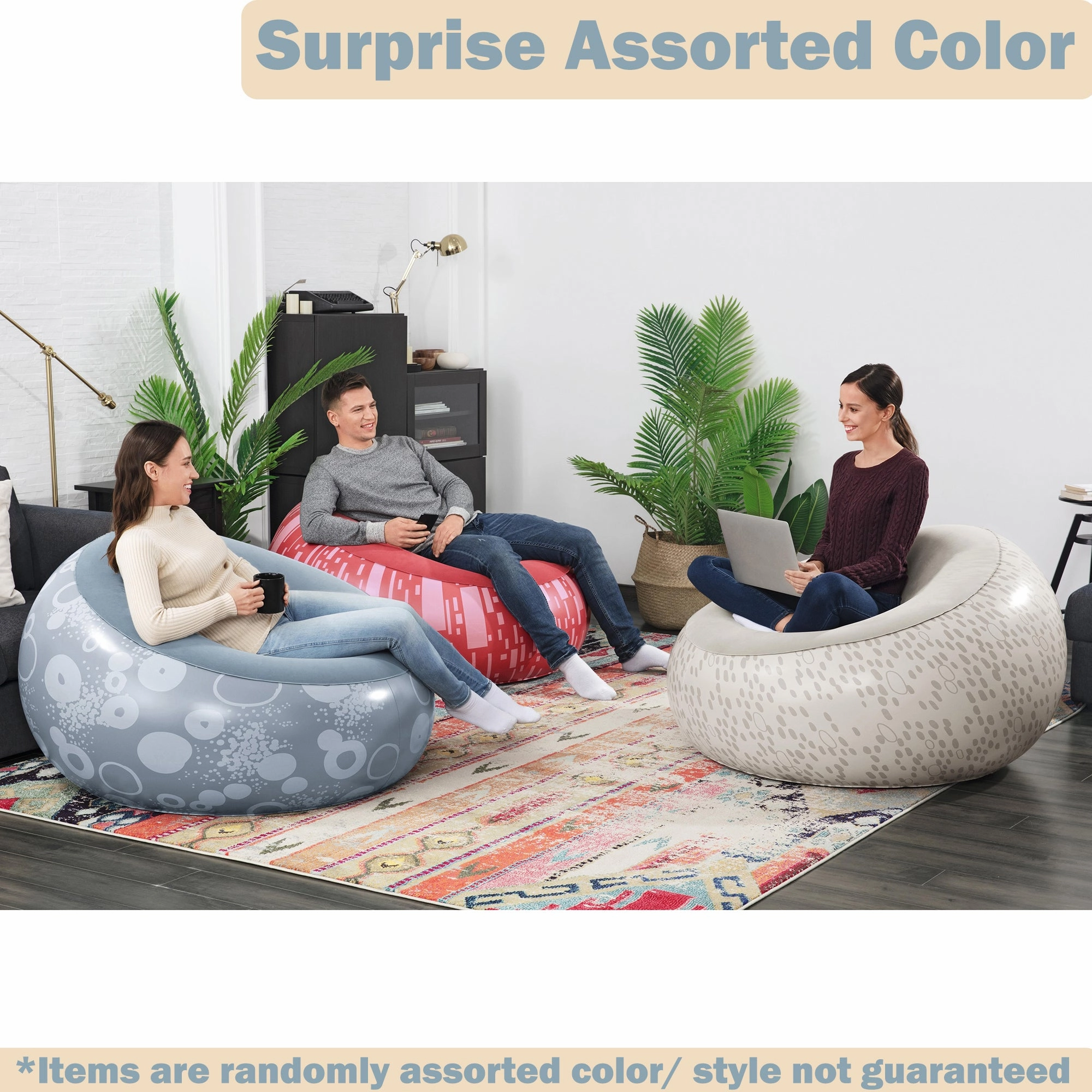 Bestway Inflate-A-Chair  Vibrant Inflatable Air Chair for Indoor/Outdoor Use