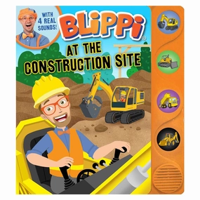 Blippi: At the Construction Site Interactive Sound Board Book