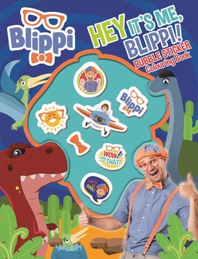 Blippi Bubble Sticker Colouring Book