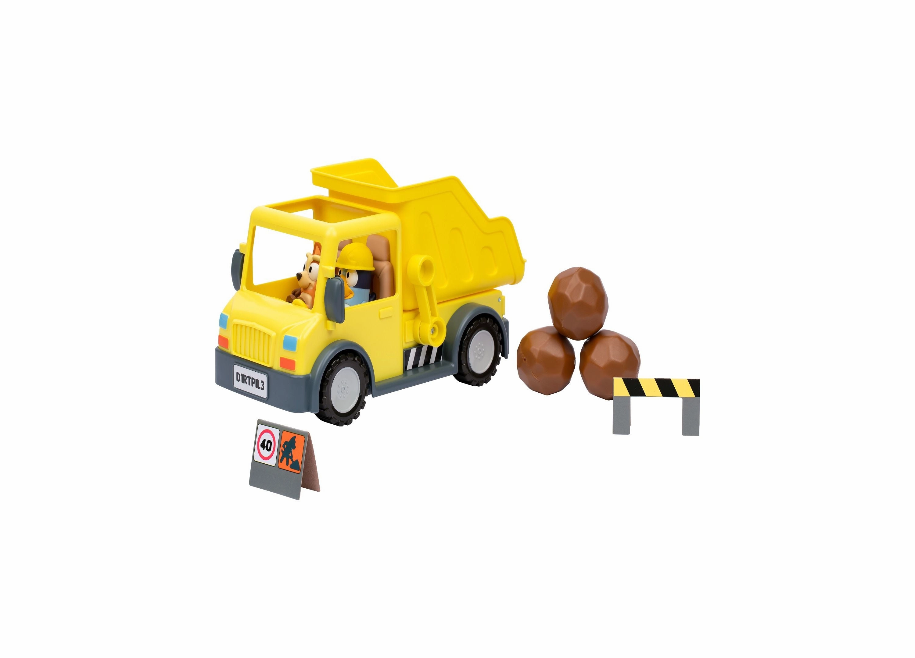 Bluey's Adventure Series Dump Truck with Exclusive Figures