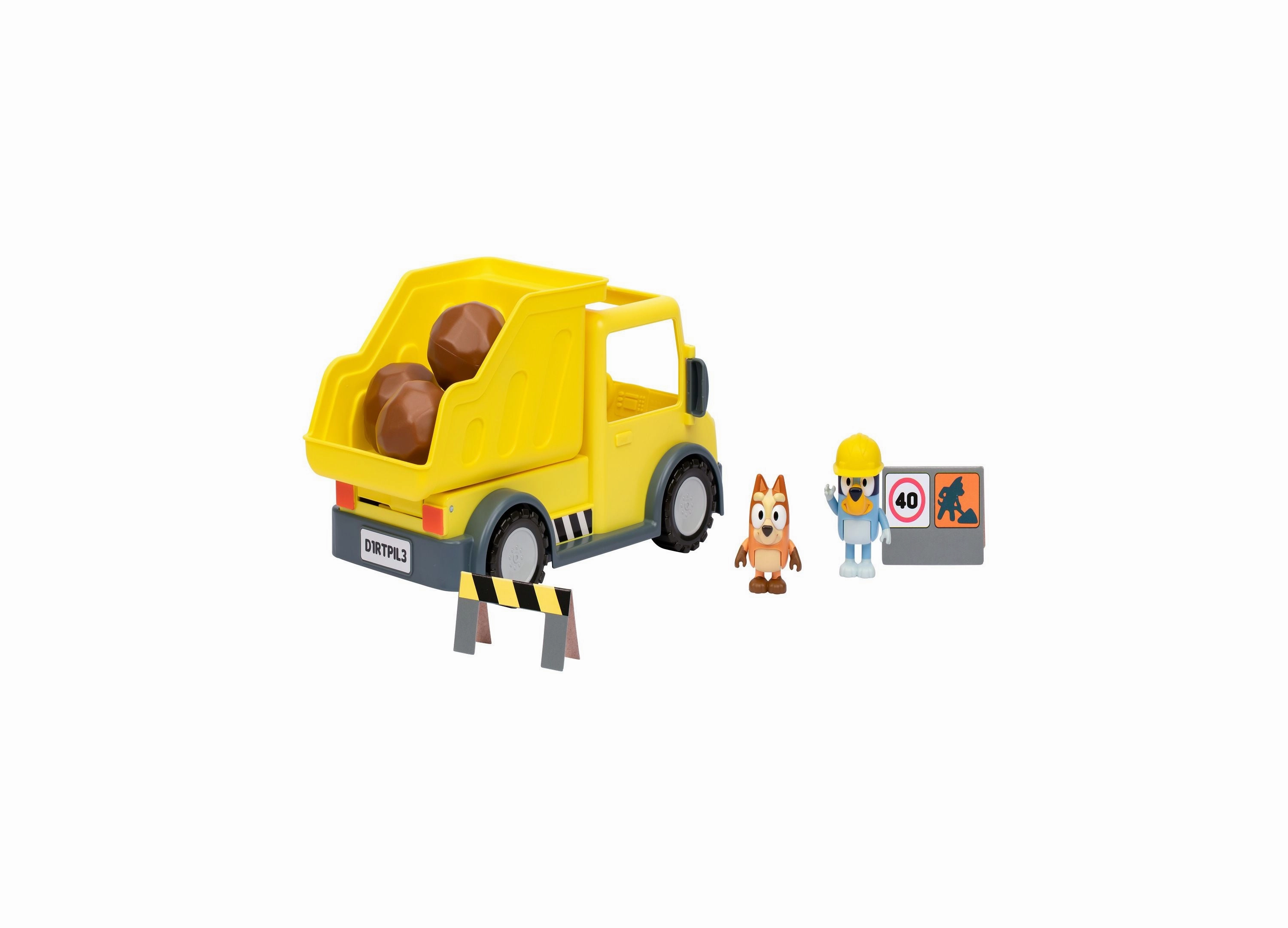Bluey's Adventure Series Dump Truck with Exclusive Figures