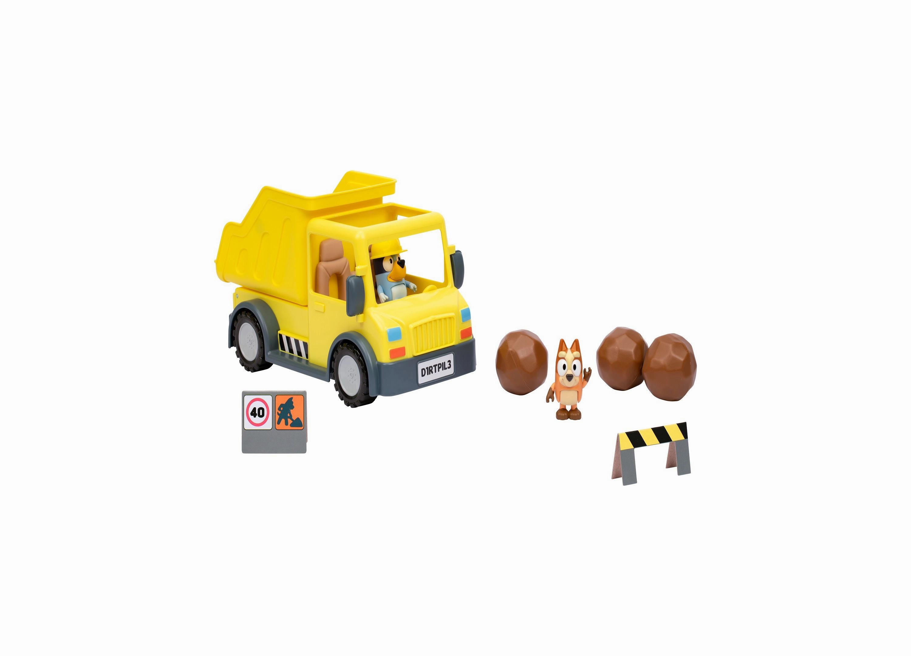 Bluey's Adventure Series Dump Truck with Exclusive Figures