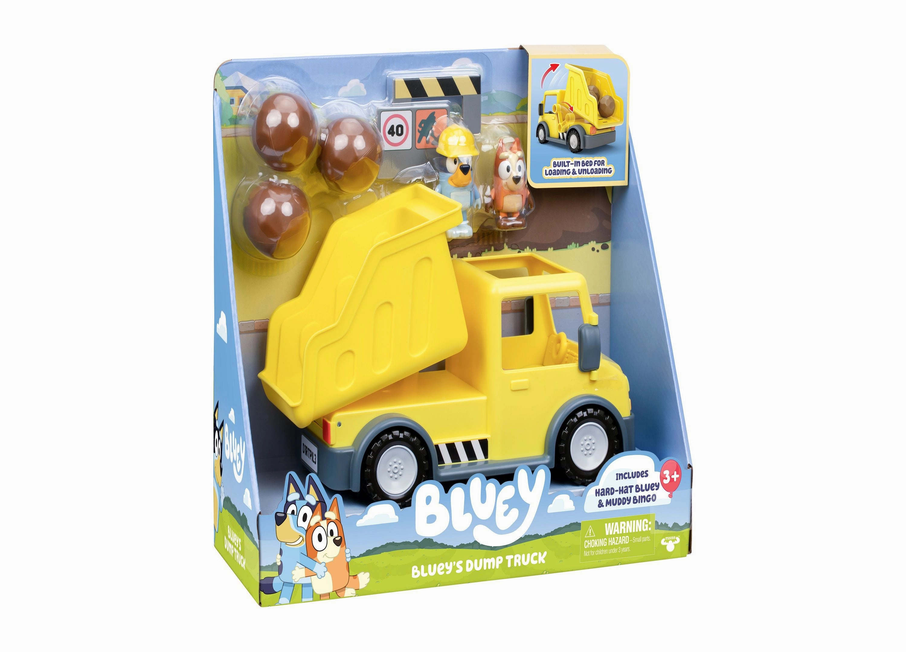 Bluey's Adventure Series Dump Truck with Exclusive Figures