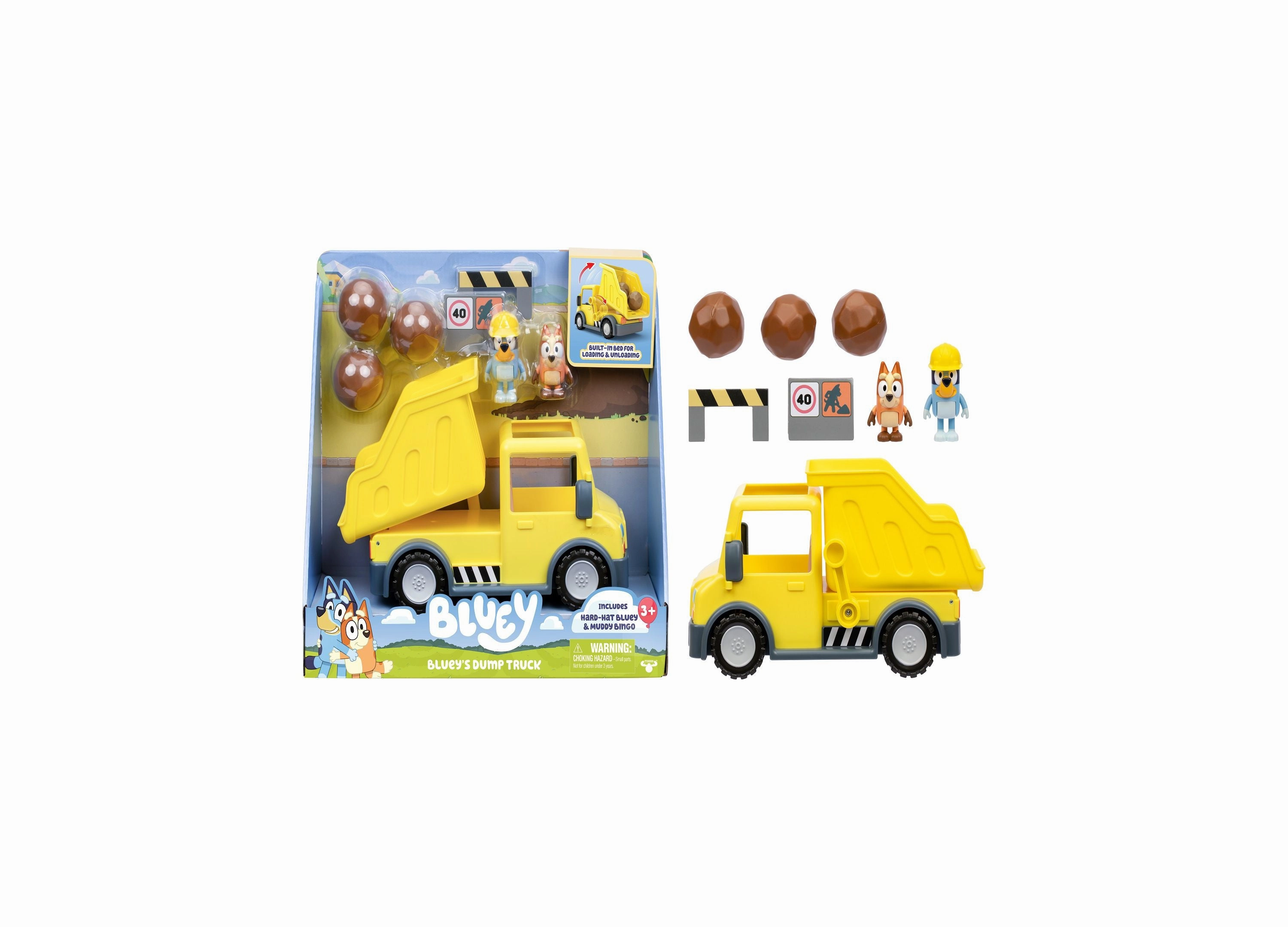 Bluey's Adventure Series Dump Truck with Exclusive Figures