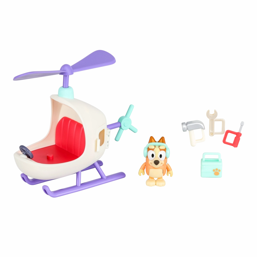 Bluey Series 9 Vehicle And Figure - Bingo's Helicopter