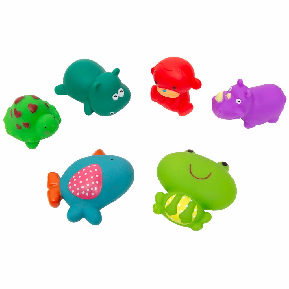 Boley Splash Zoo Safari: 12-Piece Bath Toy Bucket Set