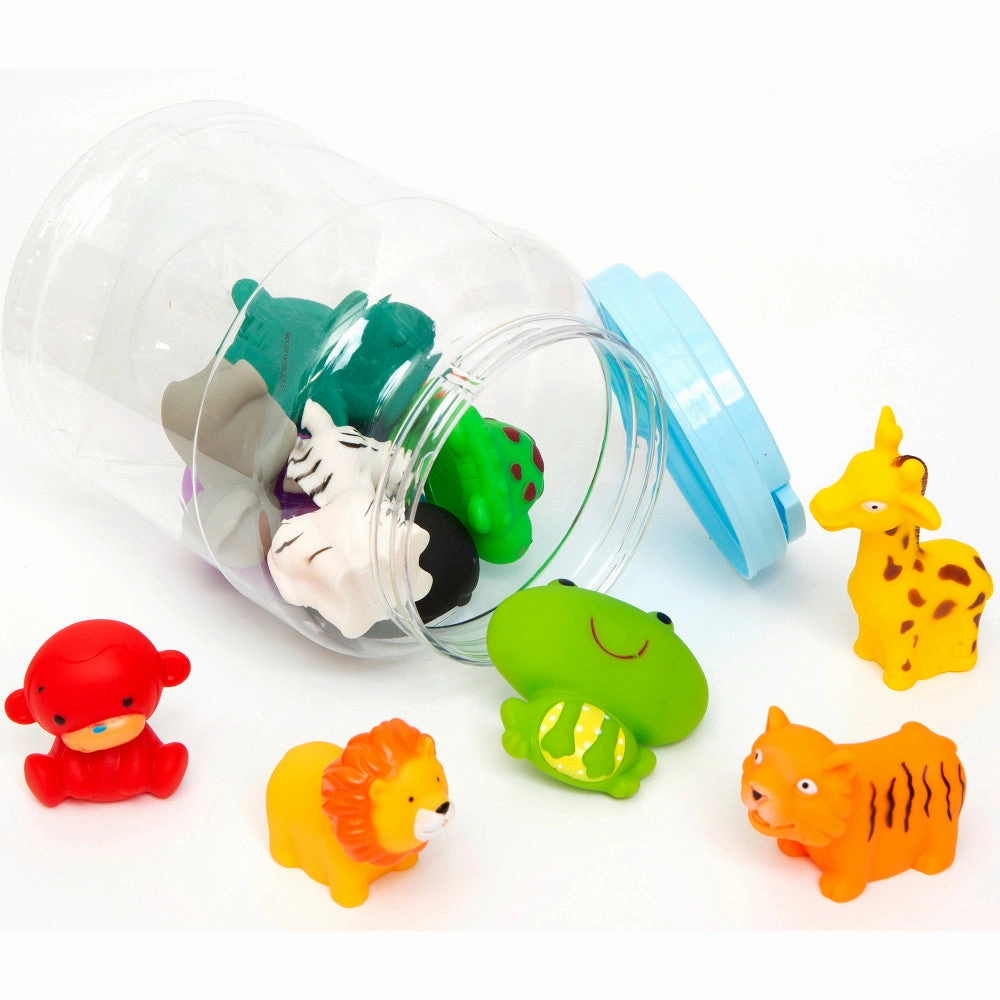 Boley Splash Zoo Safari: 12-Piece Bath Toy Bucket Set