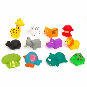 Boley Splash Zoo Safari: 12-Piece Bath Toy Bucket Set