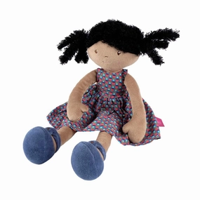 Bonikka 42cm Soft Rag Doll Leota in Cotton Dress Suitable from Birth