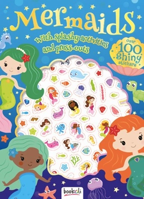 Bookoli Metallic Puffy Stickers Book Mermaids