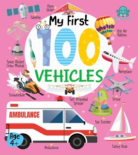 Booktopus Board Book - My First 100 Vehicles - Early Learning Picture Books for for Kids 4 