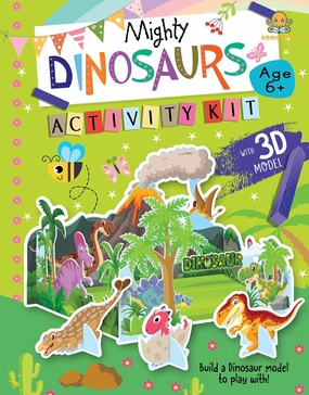 Booktopus Build It Activity Kit - Mighty Dinosaur Model Making Kit with Book - DIY Craft Kit for Kids 6 
