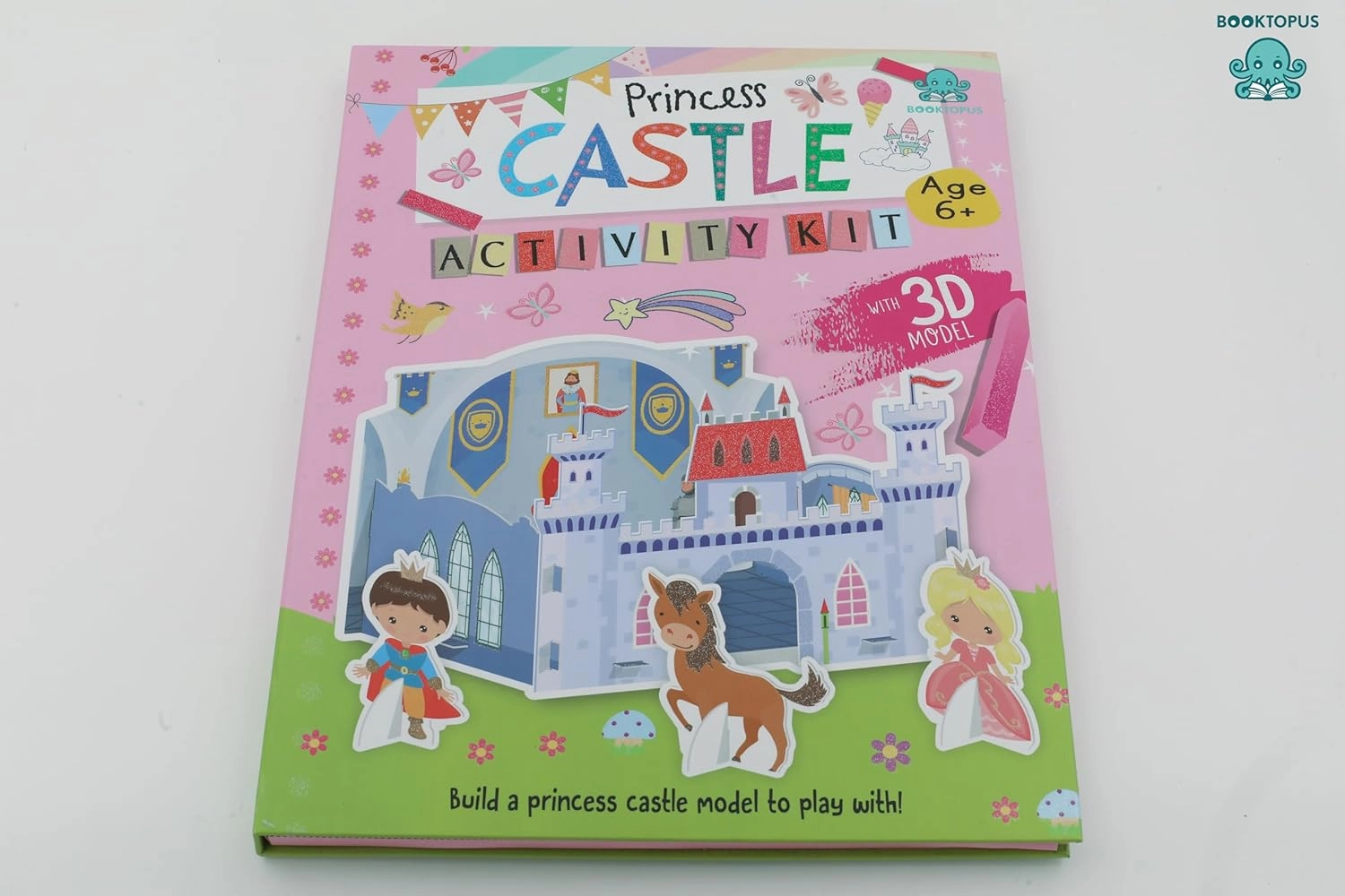 Booktopus Build It Activity Kit - Princess Castle Model Making Kit with Book - DIY Craft Kit for Kids 6 