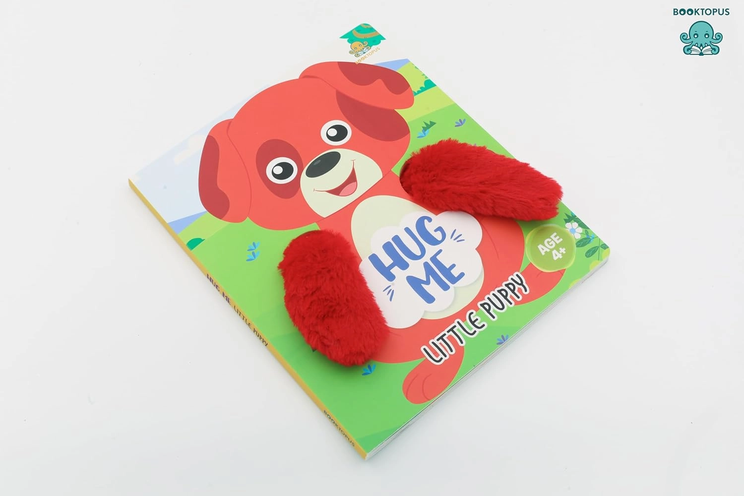 Booktopus Hug Me Hand Puppet Board Book - Little Puppy Interactive Bedtime Story with Soft Arms - Early Learning Books for Kids 4 