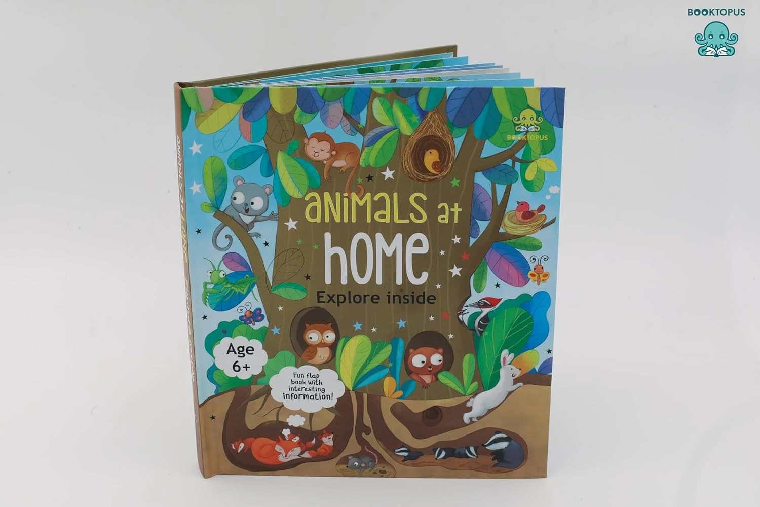 Booktopus Lift-the-Flap Learning Book - Animals and Their Habitat Knowledge Book for Kids - Interactive Learning Books 6 