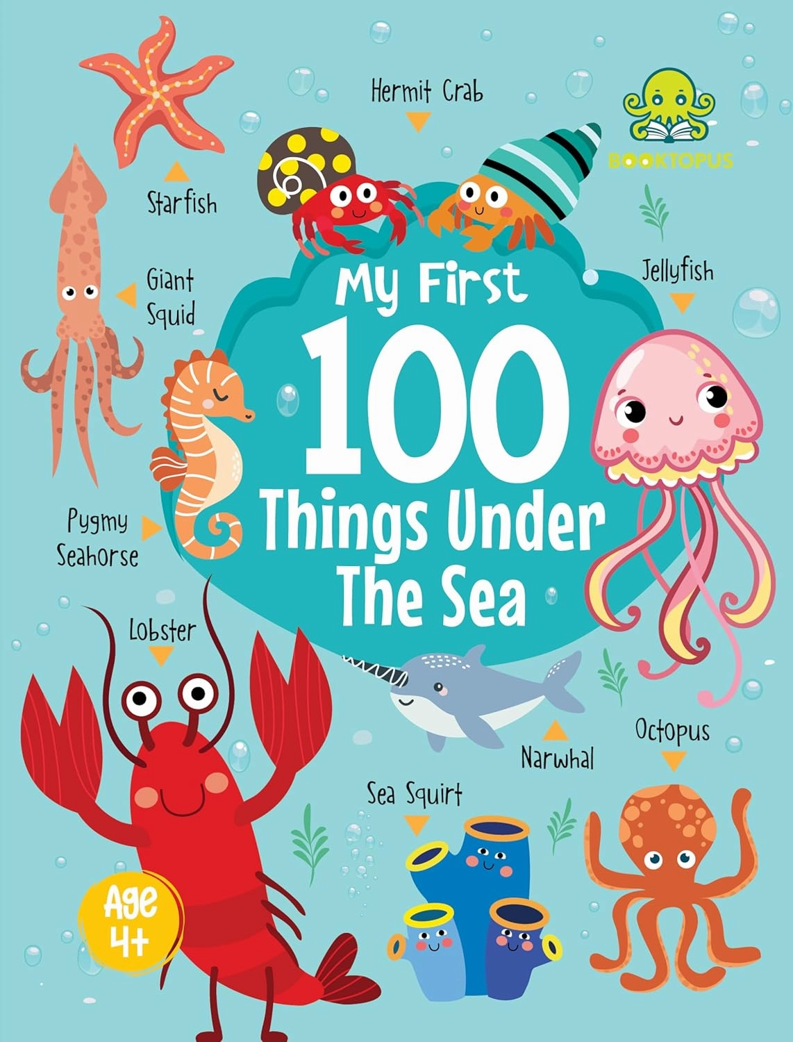 Booktopus My First 100 Things Under The Sea Mini - Early Learning Picture Books for Kids 4 