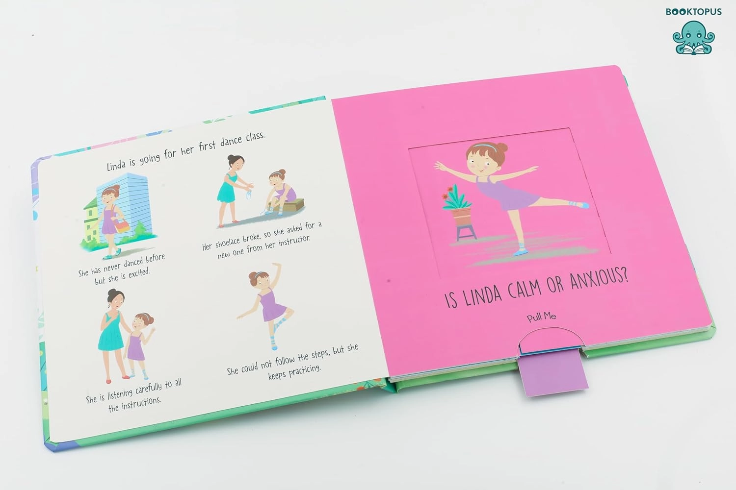 Booktopus Slide and Learn Board Book - My Emotions Emotional Learning Book - Interactive Books for Kids 4 
