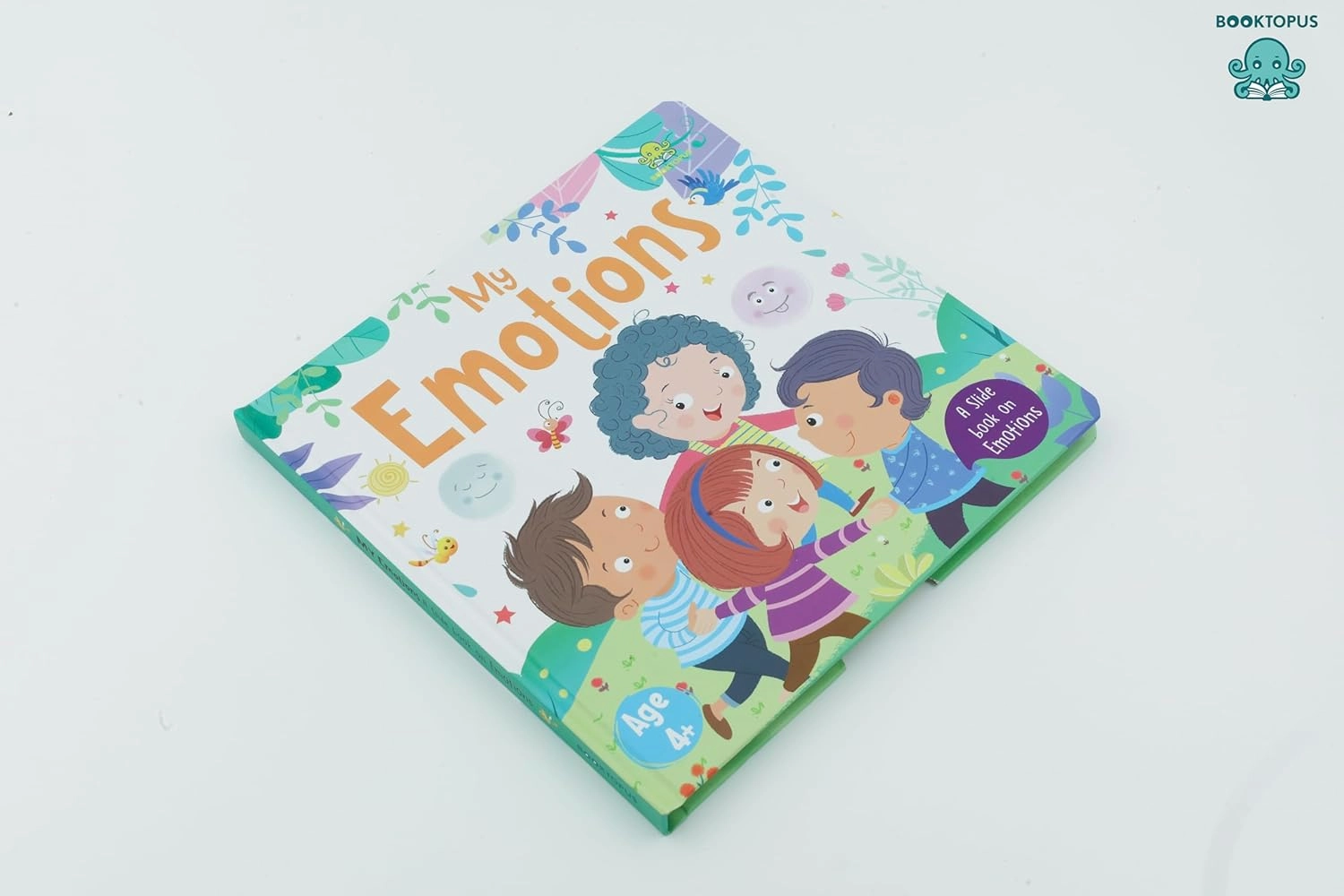Booktopus Slide and Learn Board Book - My Emotions Emotional Learning Book - Interactive Books for Kids 4 
