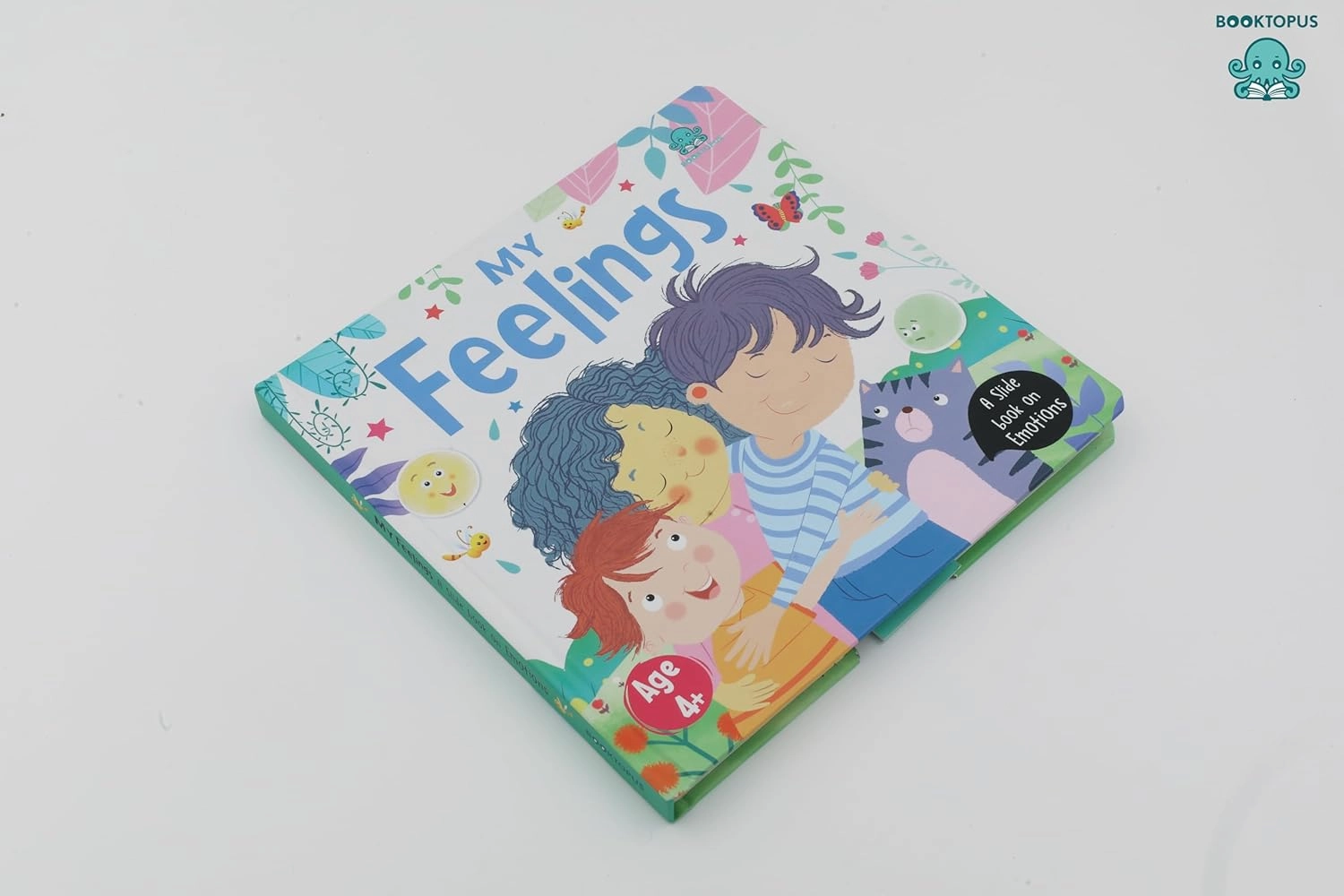 Booktopus Slide and Learn Board Book - My Feelings Emotional Learning Book - Interactive Books for Kids 4 