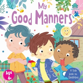 Booktopus Slide and Learn Board Book - My Good Manners Emotional Learning Book - Interactive Books for Kids 4 
