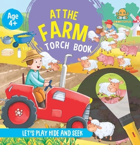 Booktopus Torch Discovery Book - At The Farm Hidden Picture Book with Torch - Learning Activity Books for Kids 4 
