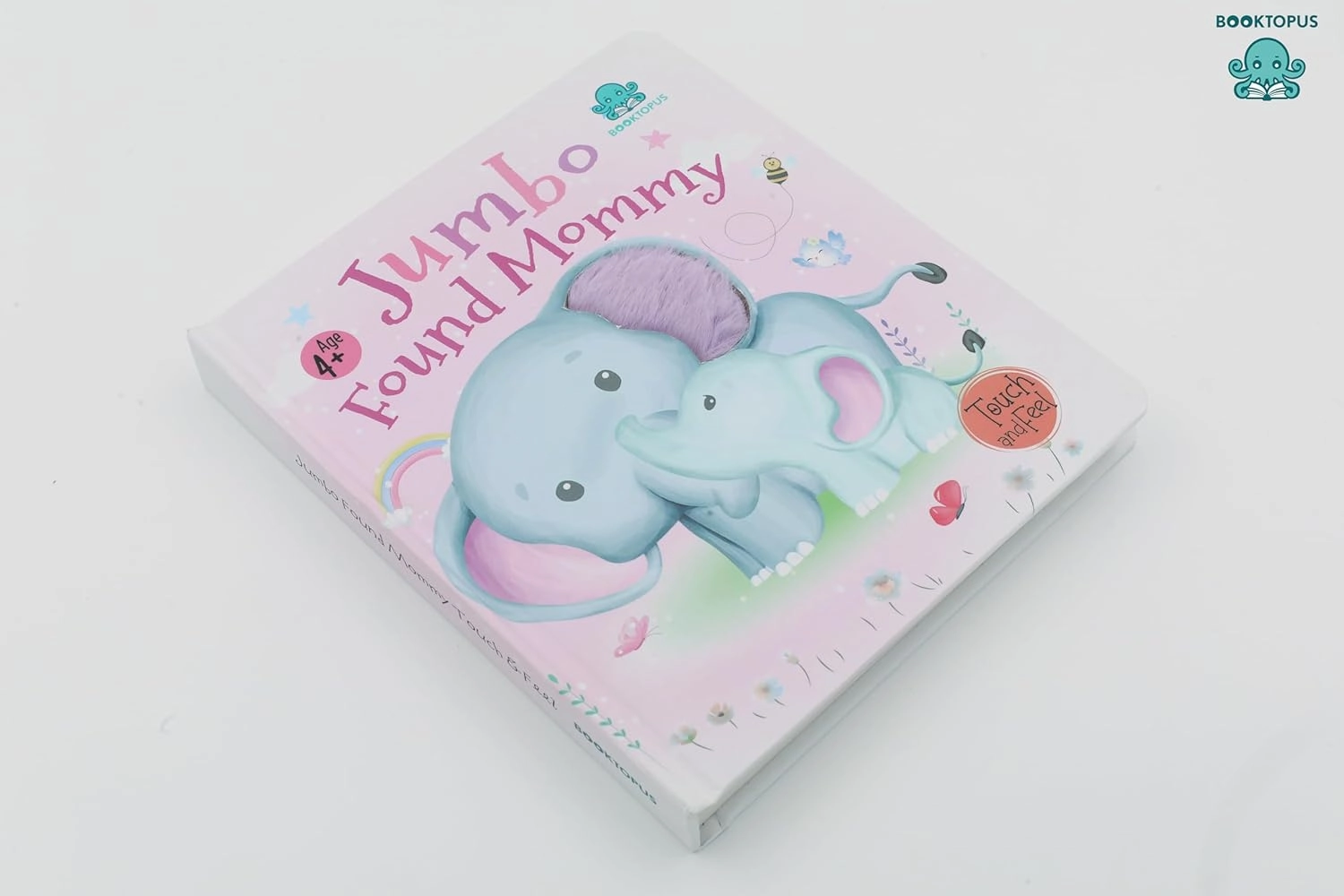 Booktopus Touch and Feel Board Book - Jumbo Found Mommy Sensory Book for Toddlers - Textured Baby Books for 4 