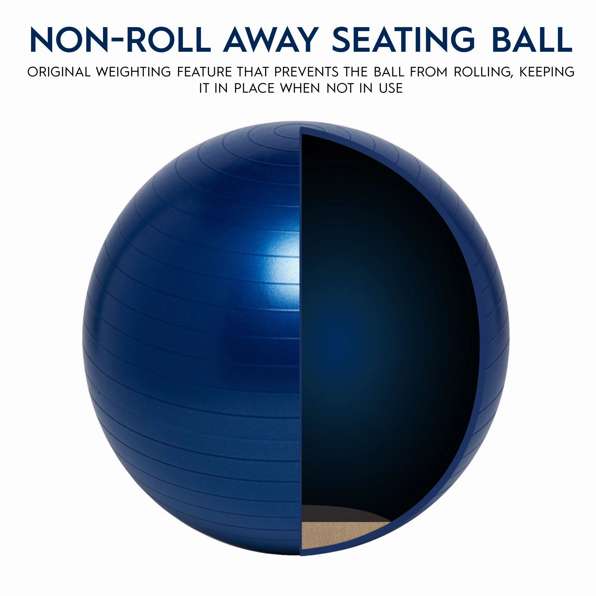 Bouncyband Balance Ball, 55cm  Blue: Enhance Focus & Fitness!