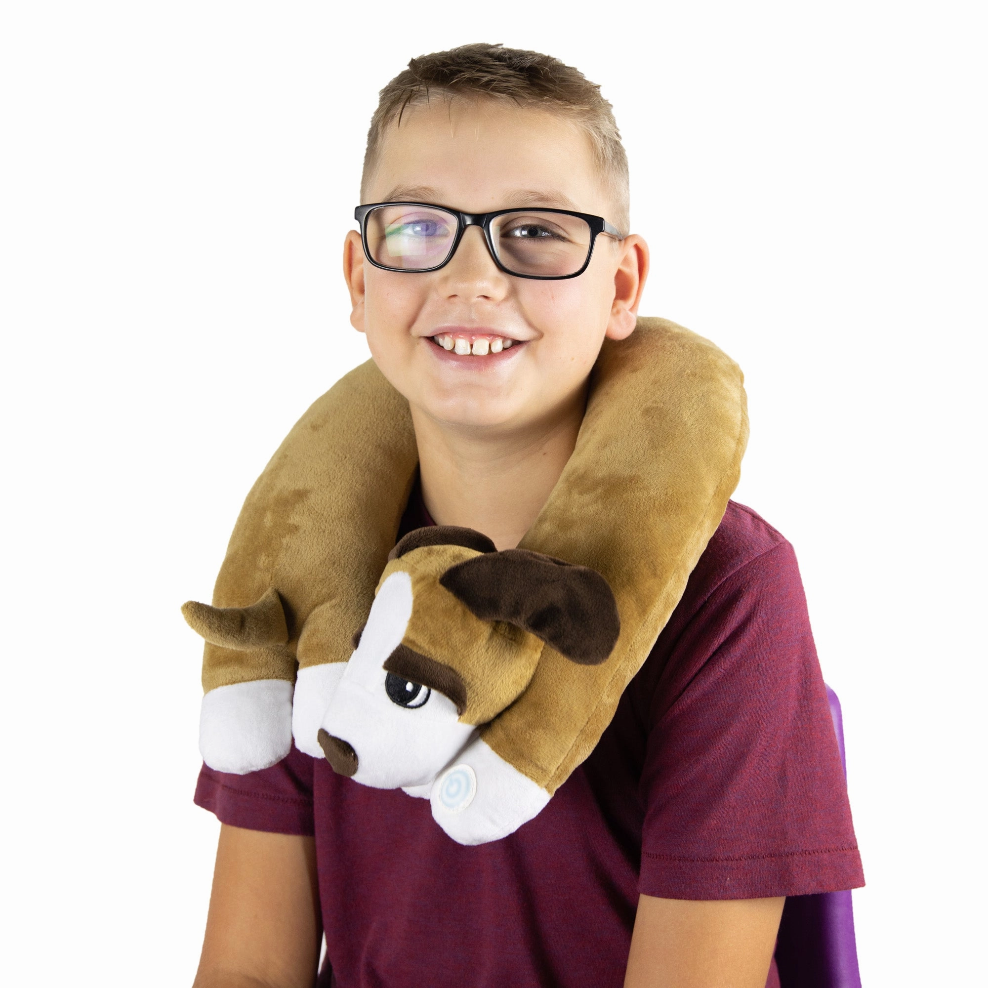 Bouncyband Puppy-Themed Sensory Vibrating Neck Pillow