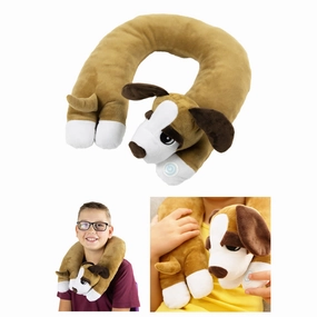 Bouncyband Puppy-Themed Sensory Vibrating Neck Pillow