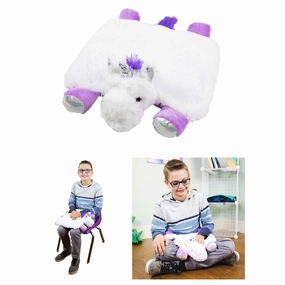 Bouncyband Unicorn Sensory Plush Weighted Lap Pad  Comforting and Washable