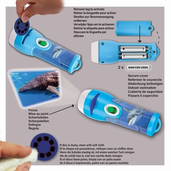Brainstorm Shark Torch Projector STEM Toy for Children Ages 3 and Up