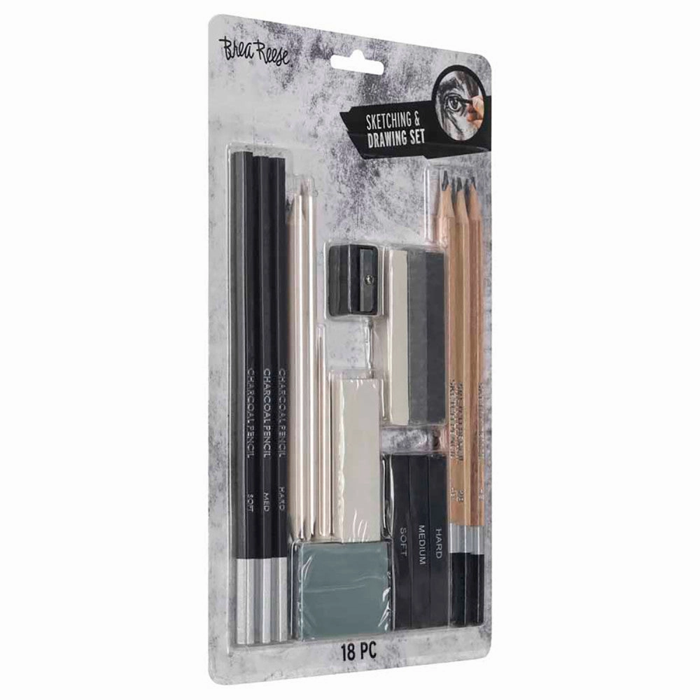 Brea Reese Beginners Sketch & Draw Set - 18pc Art Kit