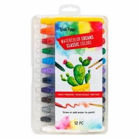 Brea Reese Classic Colors Watercolor Creams 12pc Set - Versatile Art Kit