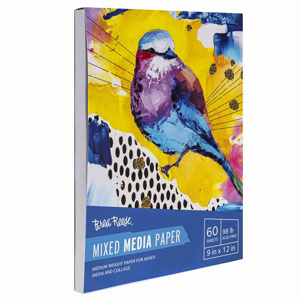 Brea Reese Mixed Media 9x12 Paper Pad, 60 Sheets - 98 lb, Acid-Free